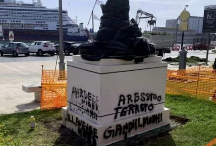 Mahatma Gandhi's statue in Italy vandalised by Khalistanis ahead of PM Modi's visit