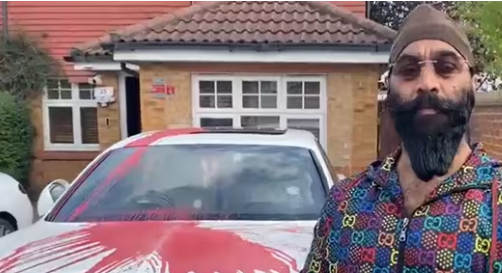 Sikh restaurant owner’s car shot, vandalised by alleged Khalistan supporters in London