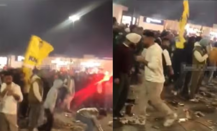 Alleged video of Khalistanis clashing with Hindus on Diwali in Canada emerges